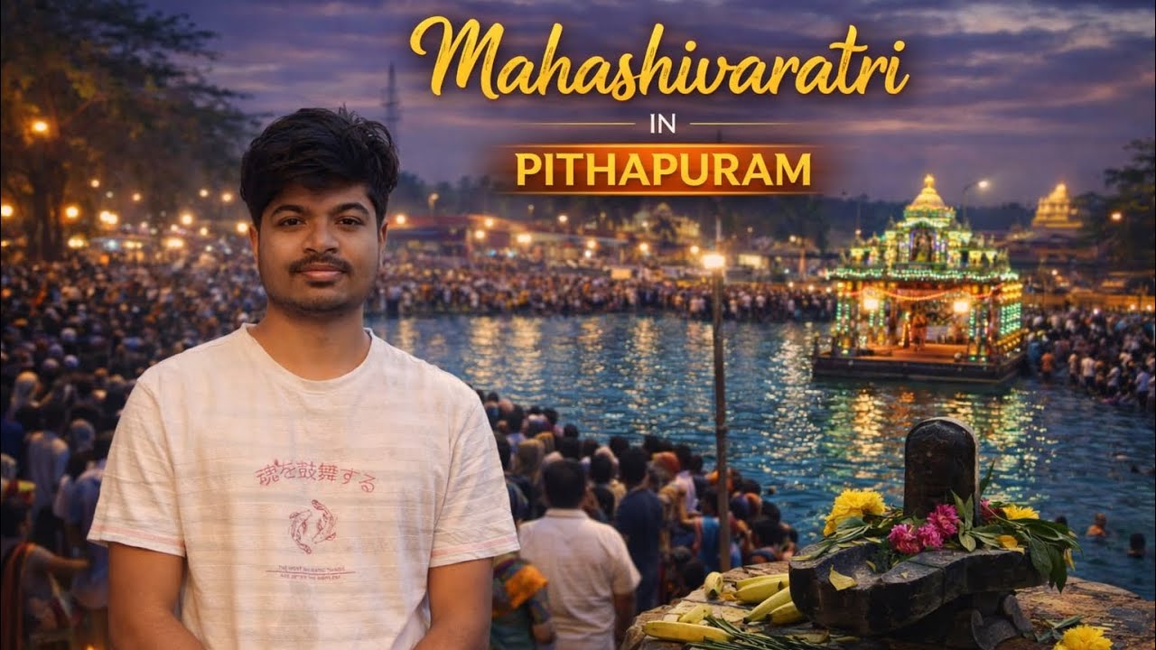 Mahashivaratri at Pitapuram Padagaya 🔱 | Holy Bath & Lighting🤩