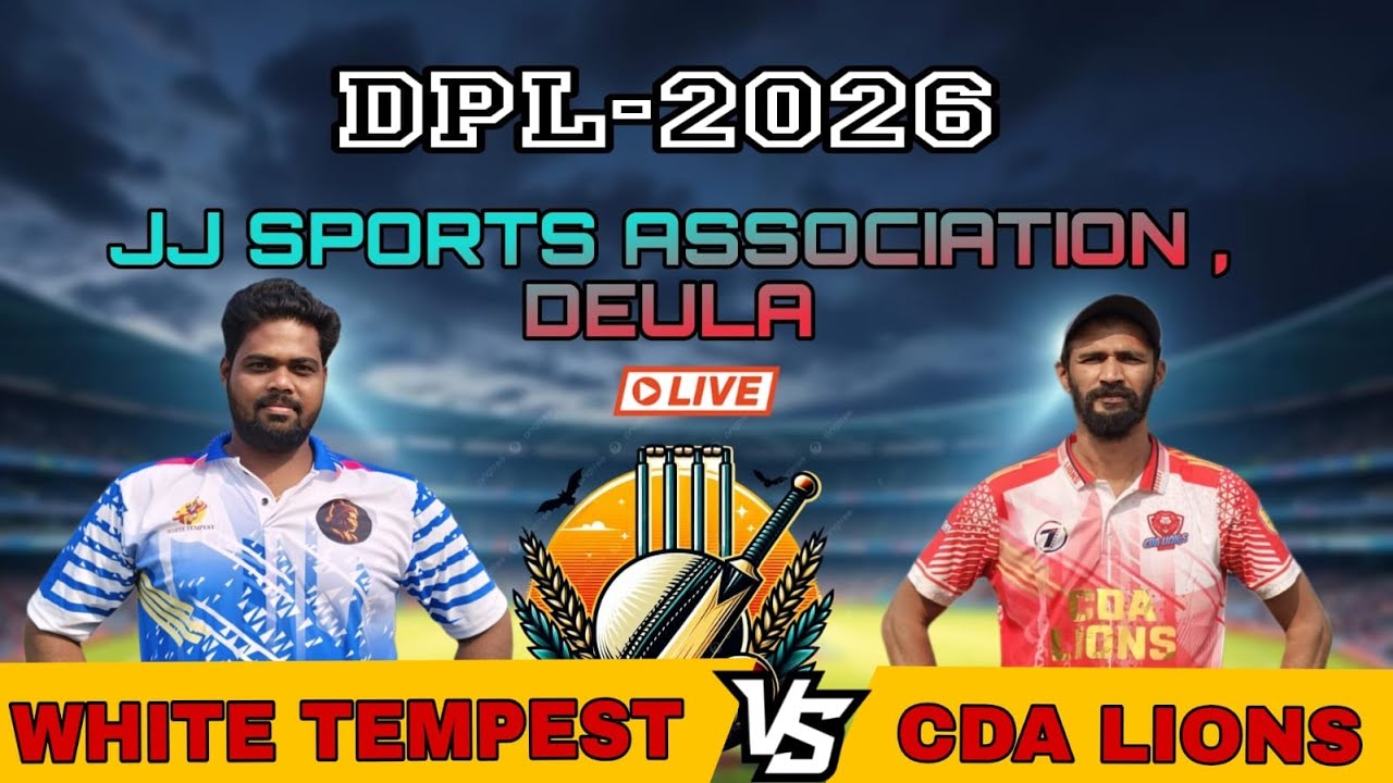 🛑 LIVE : JJ SPORTS DEULA ( DPL) , (SEMIFINAL-2) CDA LIONS vs WHITE TEMPEST
