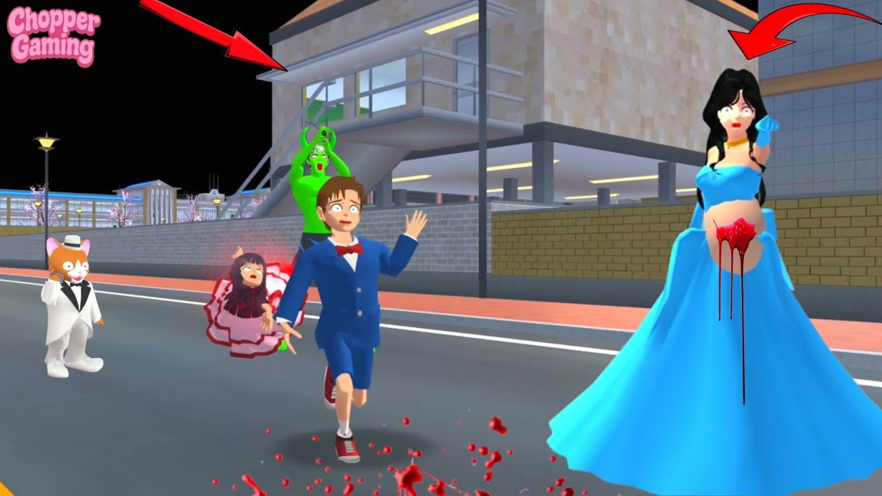 Yuta Mio Becomes a Prisoner of Zombies Scary, Elsa pregnant Die😱👹😈#sakuraschoolsimulator #shortfilm