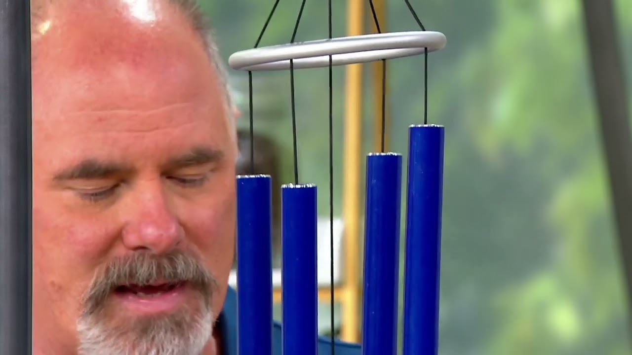 Marigold Four Bell Hand Tuned Wind Chimes on QVC