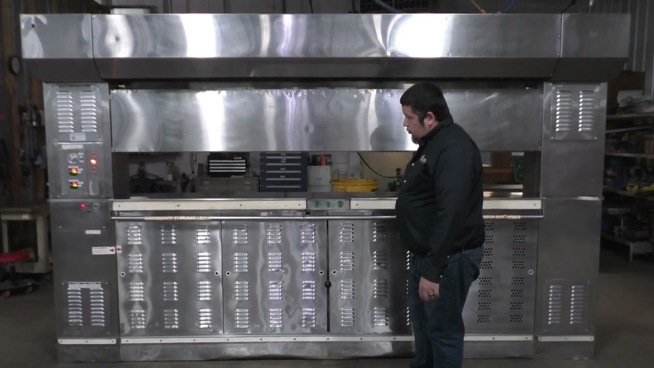 Baxter 36 Pan Revolving Tray Oven, Running.