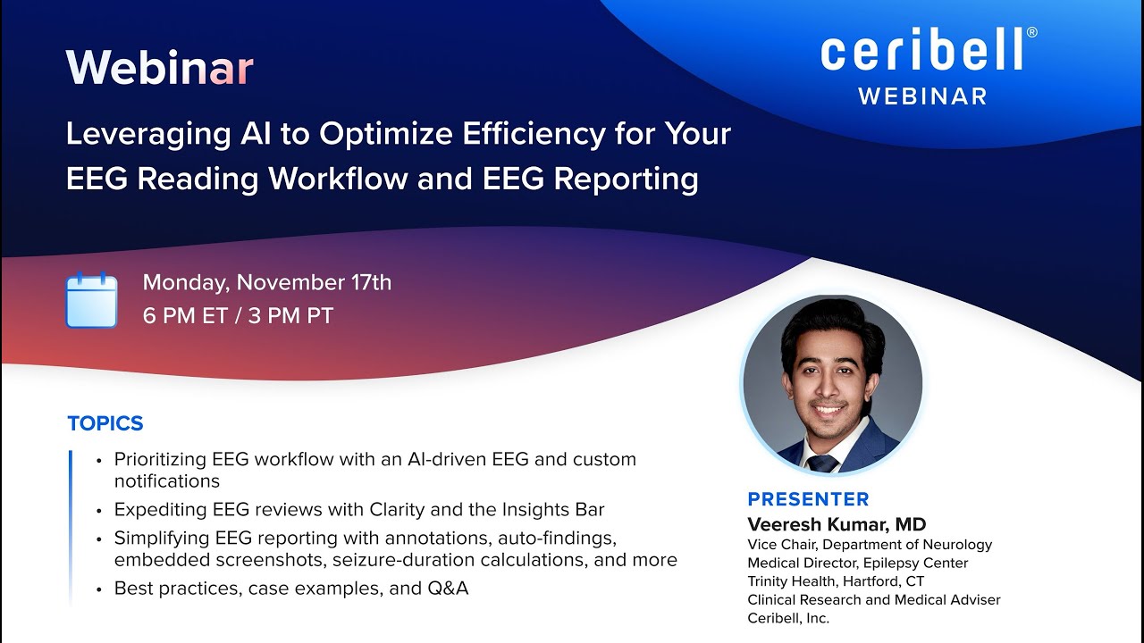Leveraging AI to Optimize Efficiency for Your EEG Reading Workflow and EEG Reporting