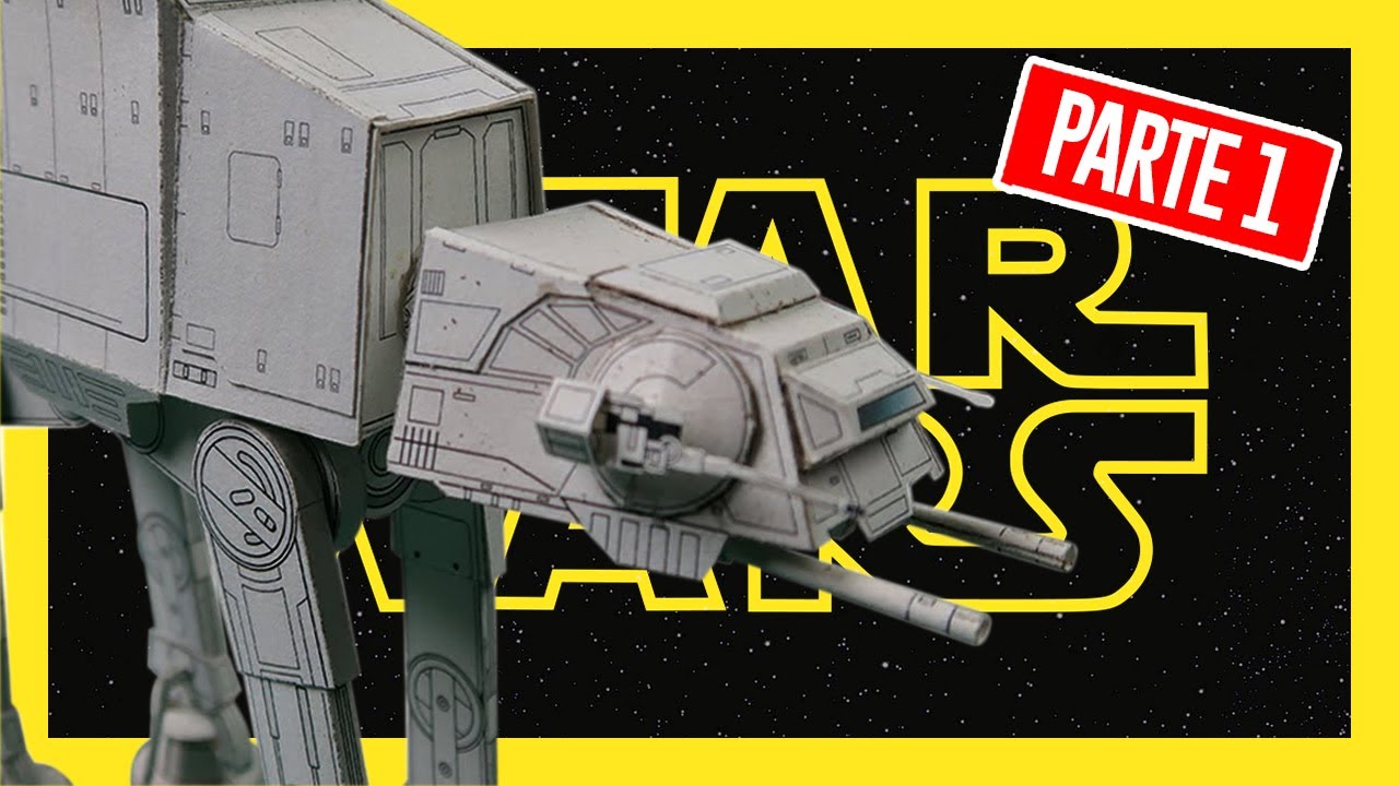 Cómo CONSTRUIR el vehículo IMPERIAL 🚀 AT-AT de STAR WARS 🌑 | Papercraft | Parte 1 | JorgeAficionado