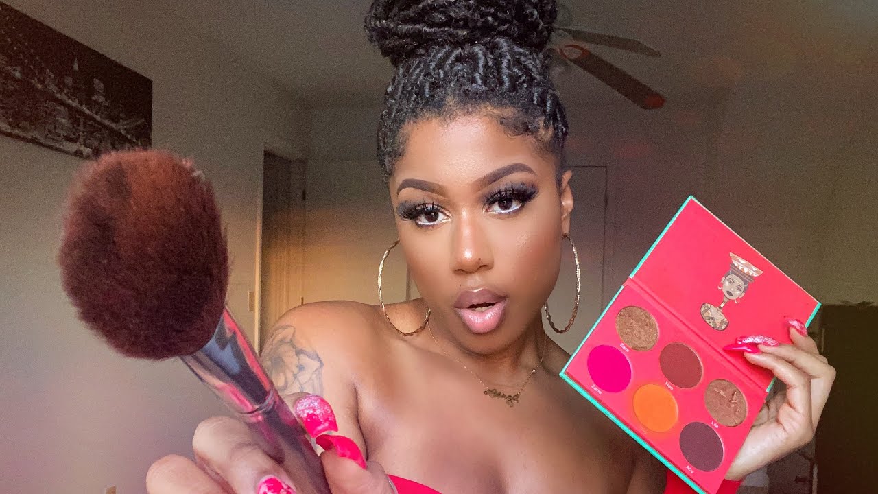ASMR | Bestfriend Does Your Makeup for Strip Club Audition Roleplay (Personal Attention Gum Chewing)