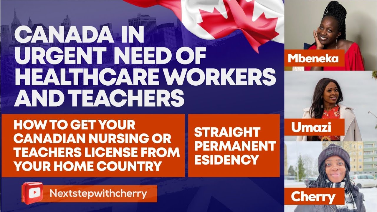 Become a Teacher Or Healthcare worker (Registered)in Canada |Permanent residency|Move to Canada