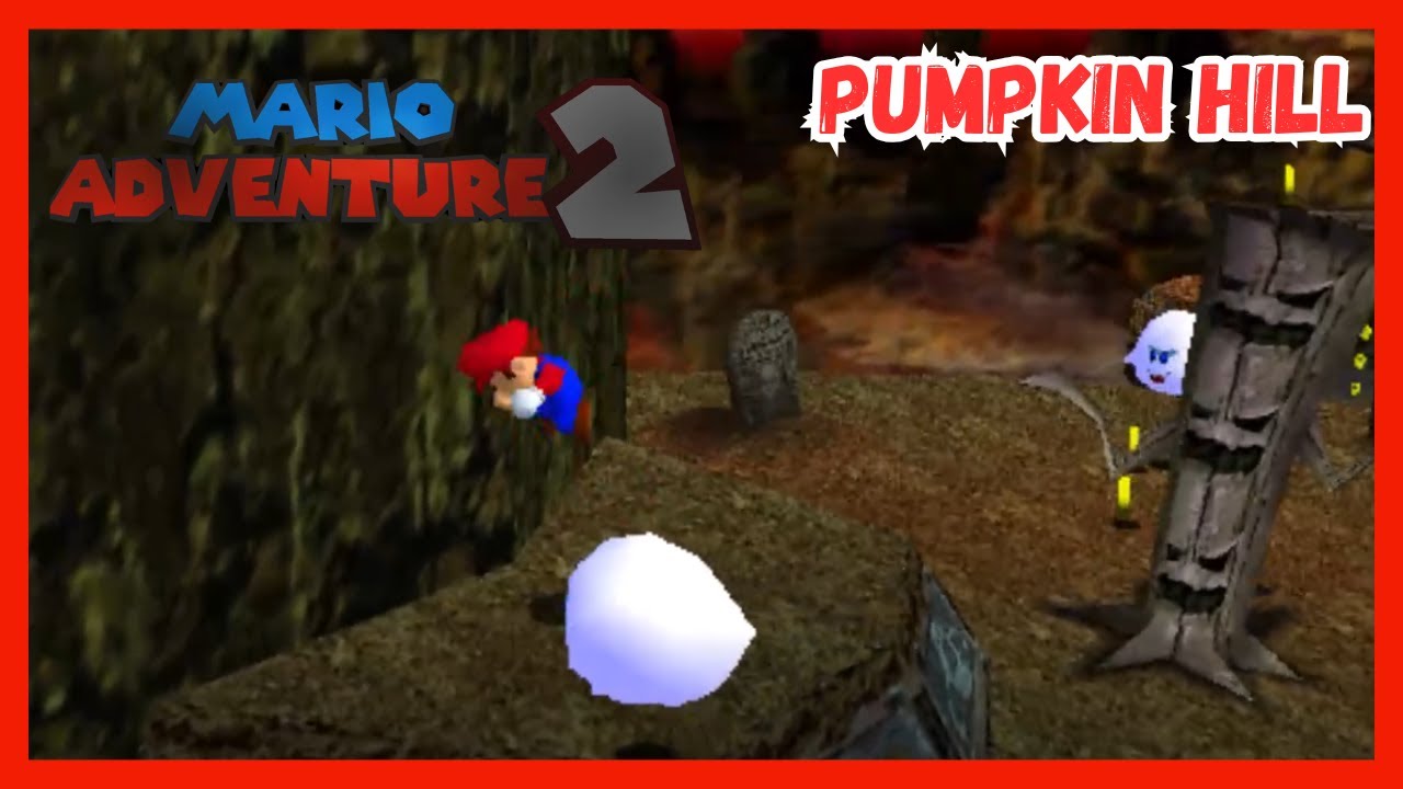 Mario Hangs with Pumpkins in Pumpkin Hill