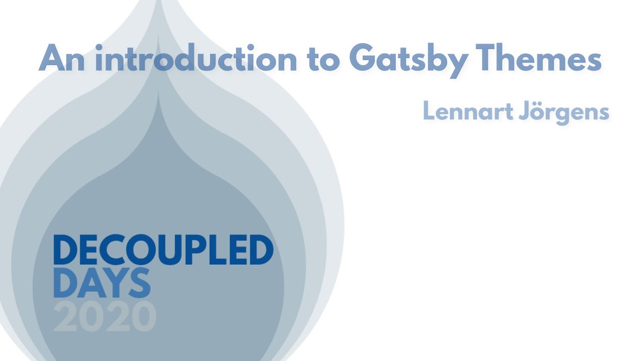 Composable building blocks for the web: An introduction to Gatsby Themes