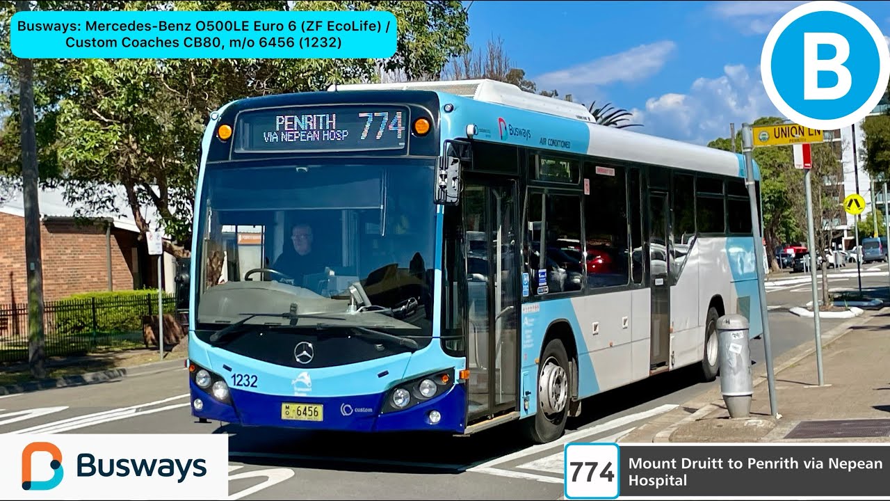 Busways: Mercedes-Benz O500LE Euro 6 (ZF EcoLife) / Custom Coaches CB80, m/o 6456 (1232)