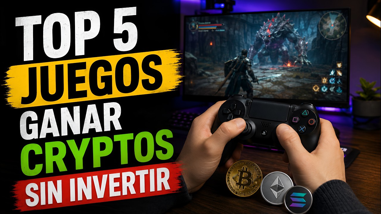 Los 5 mejores Juegos para Ganar Criptomonedas sin Invertir (2026)