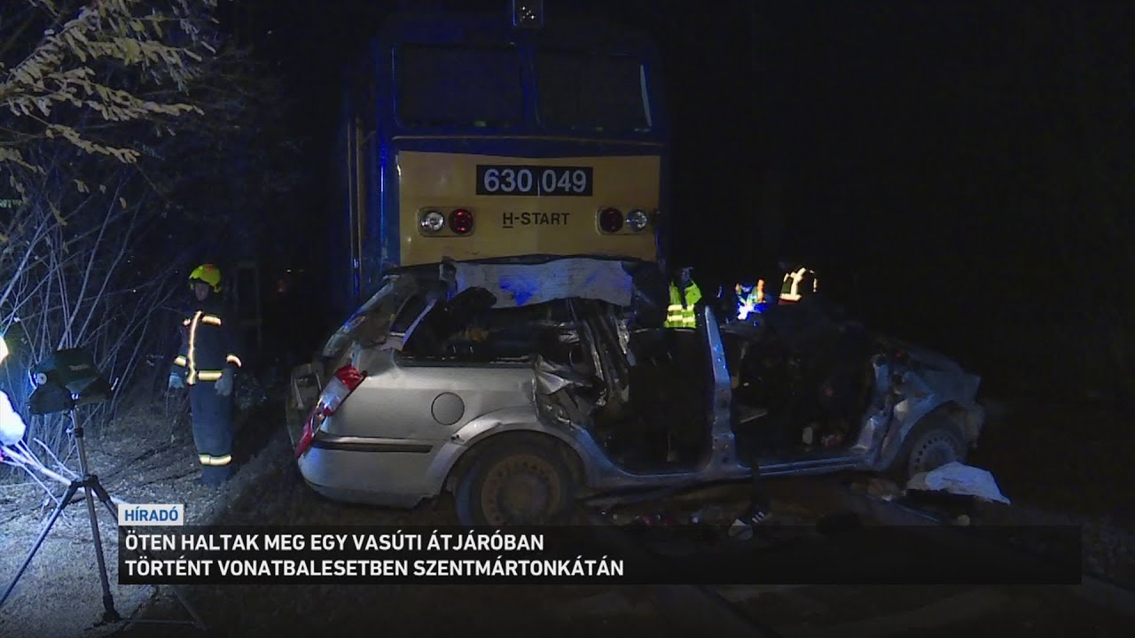 Öten haltak meg a tegnap esti vonatbalesetben
