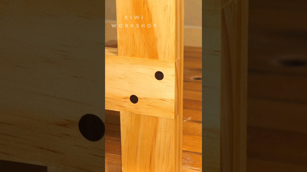 A Super STRONG Lap Joint #asmr #woodworking