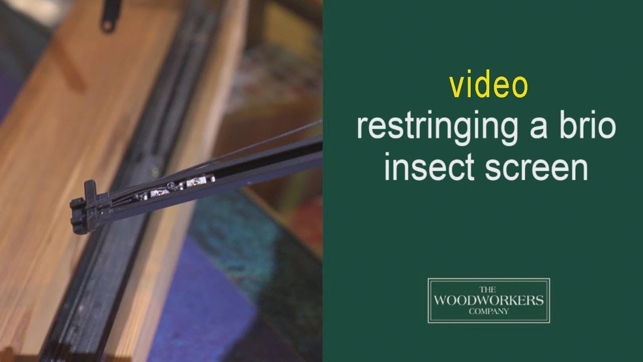 how to restring a Brio insect screen - by The Woodworkers Company
