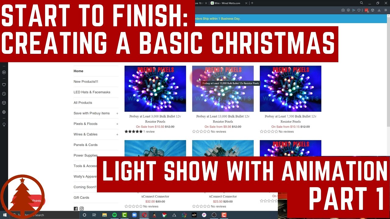 Start to Finish - Creating a Basic Christmas Light Show with Animation, Pt 1 - Gear Selection