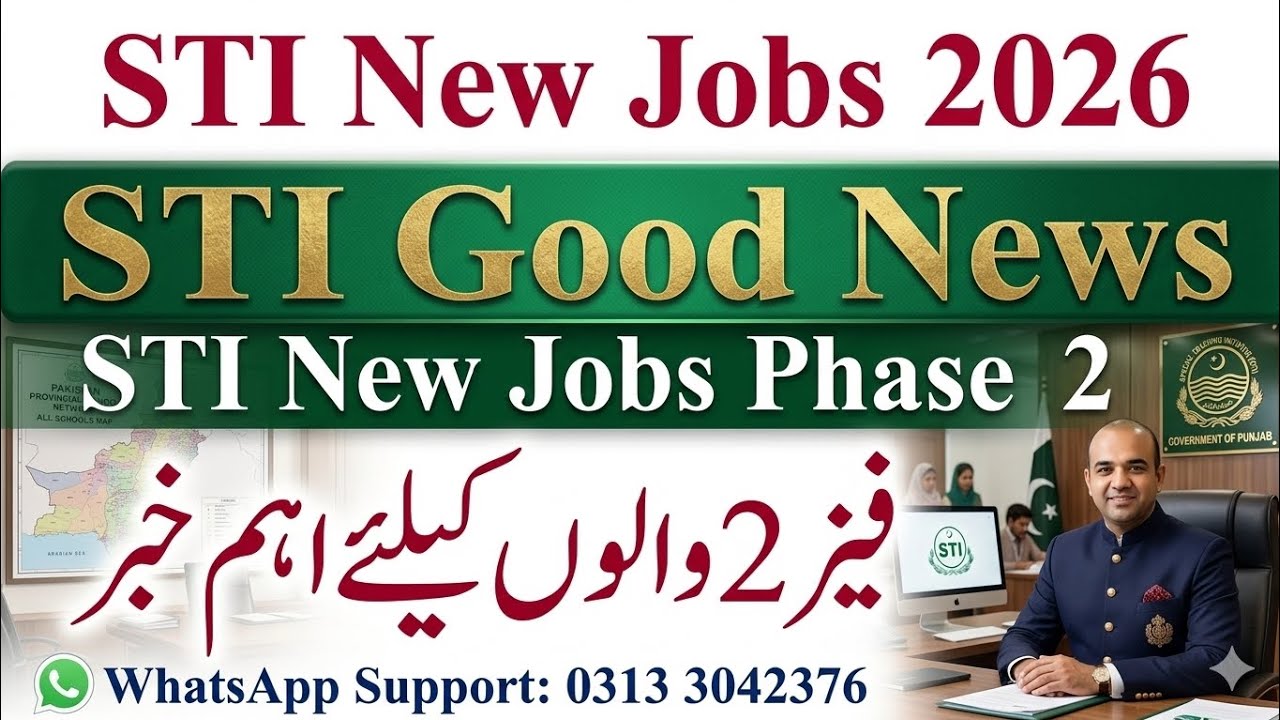 STI Jobs 2026 Phase 2 | School Teaching Interns Latest Update Punjab