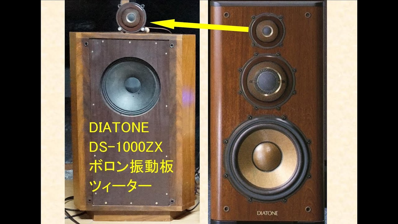 オーディオ　25cmアルニコウーファーとDIATON DS-1000ZXのツィーターの２ｗａｙ