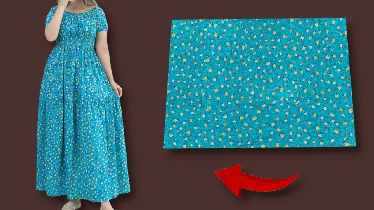 🌿Your Summer Favorite Lovely Dress✂️ Very Easy Very Simple Design Dress Only 1.5 meter fabric 🌷