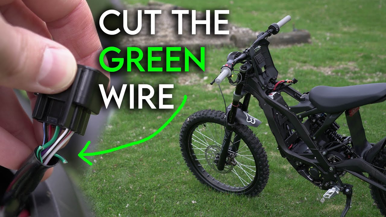 Which wire do you cut on the 2021 Sur Ron to UNLOCK FULL SPEED?