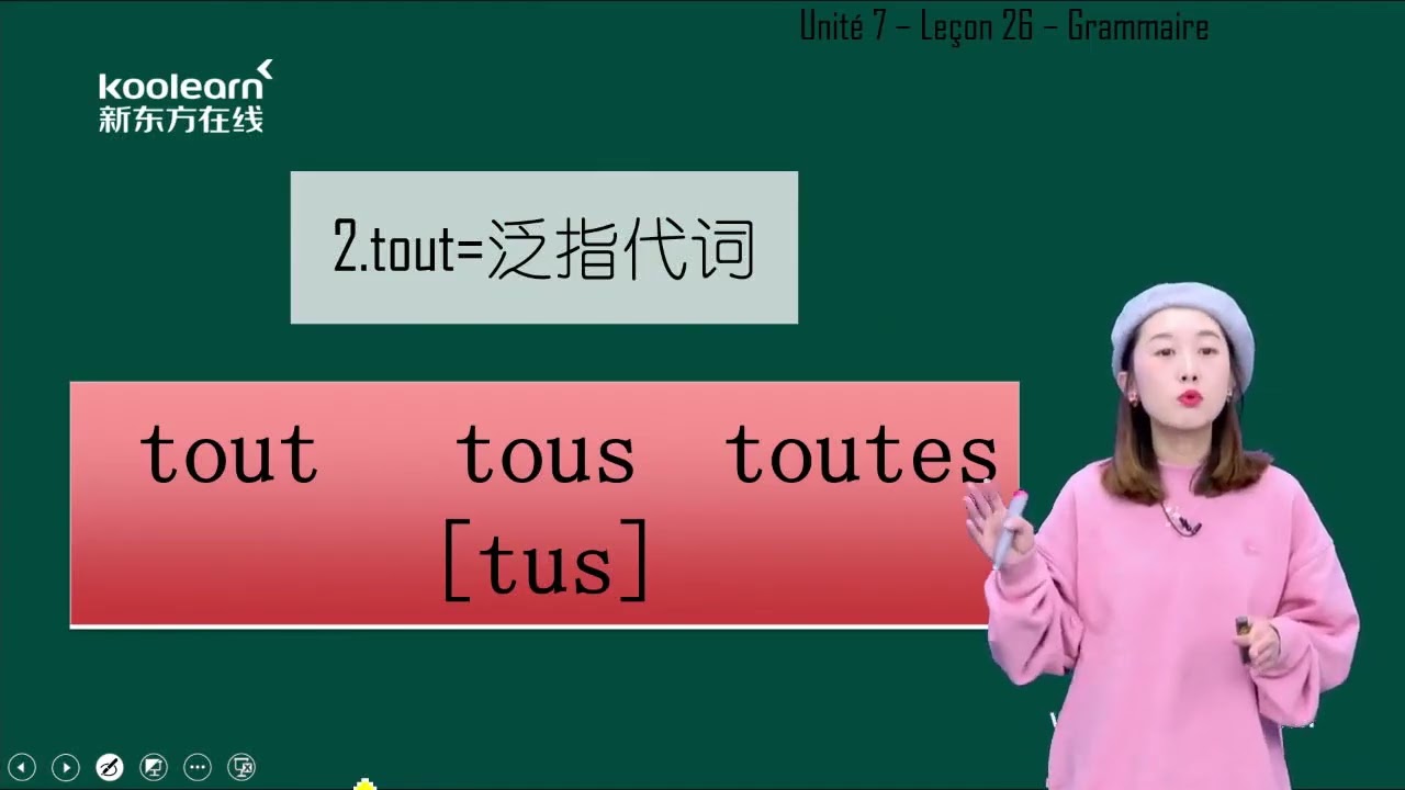 128 Leçon 26 语法 tout