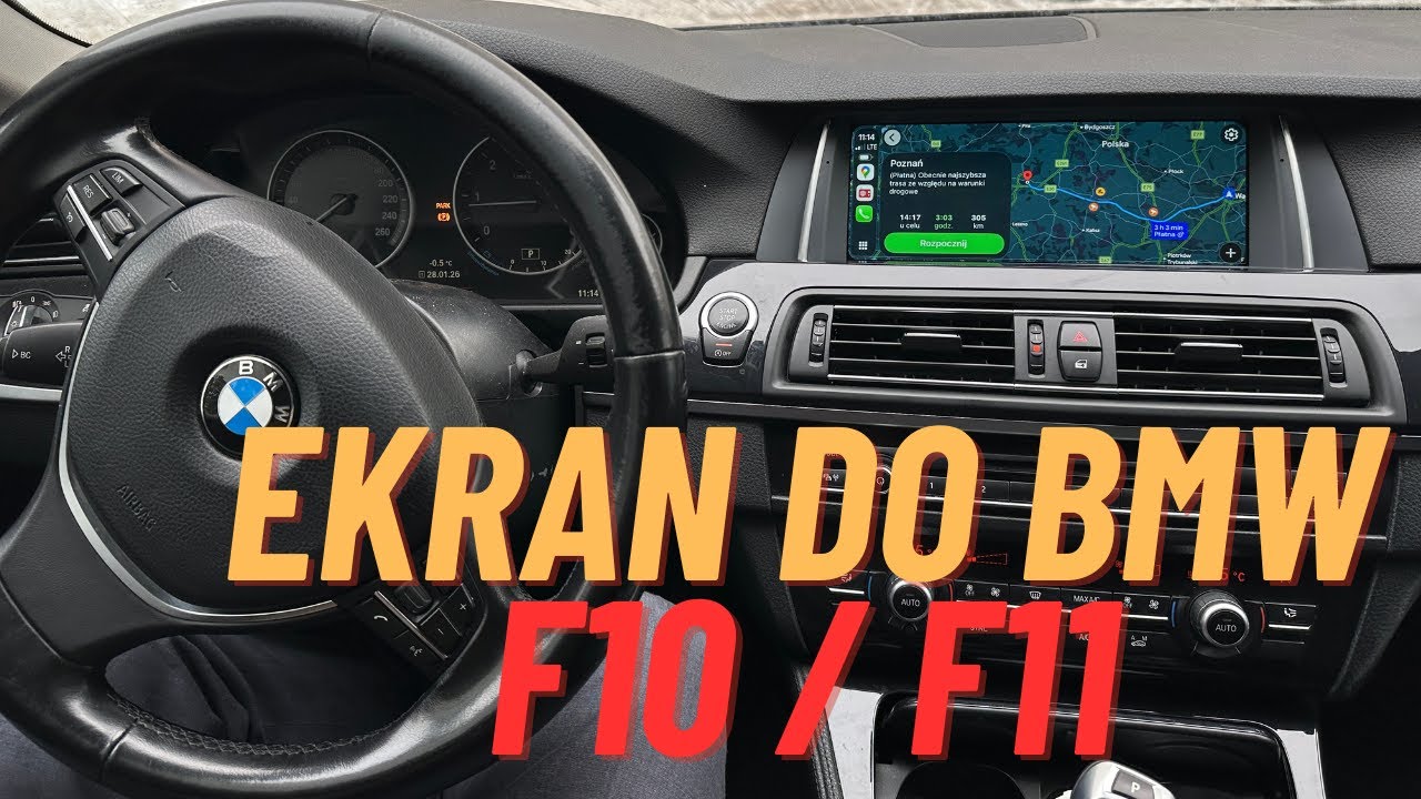 Android Auto i CarPlay do BMW F10 / F11 (ekran 10
