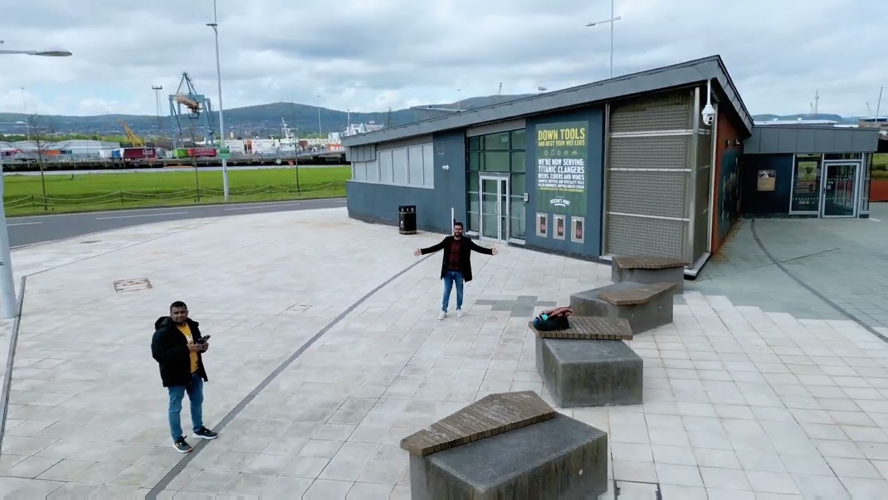 Titanic Belfast Drone View