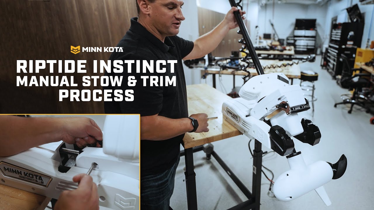 How to Manually Stow a Riptide Instinct&trade; Trolling Motor [No Tools Needed]