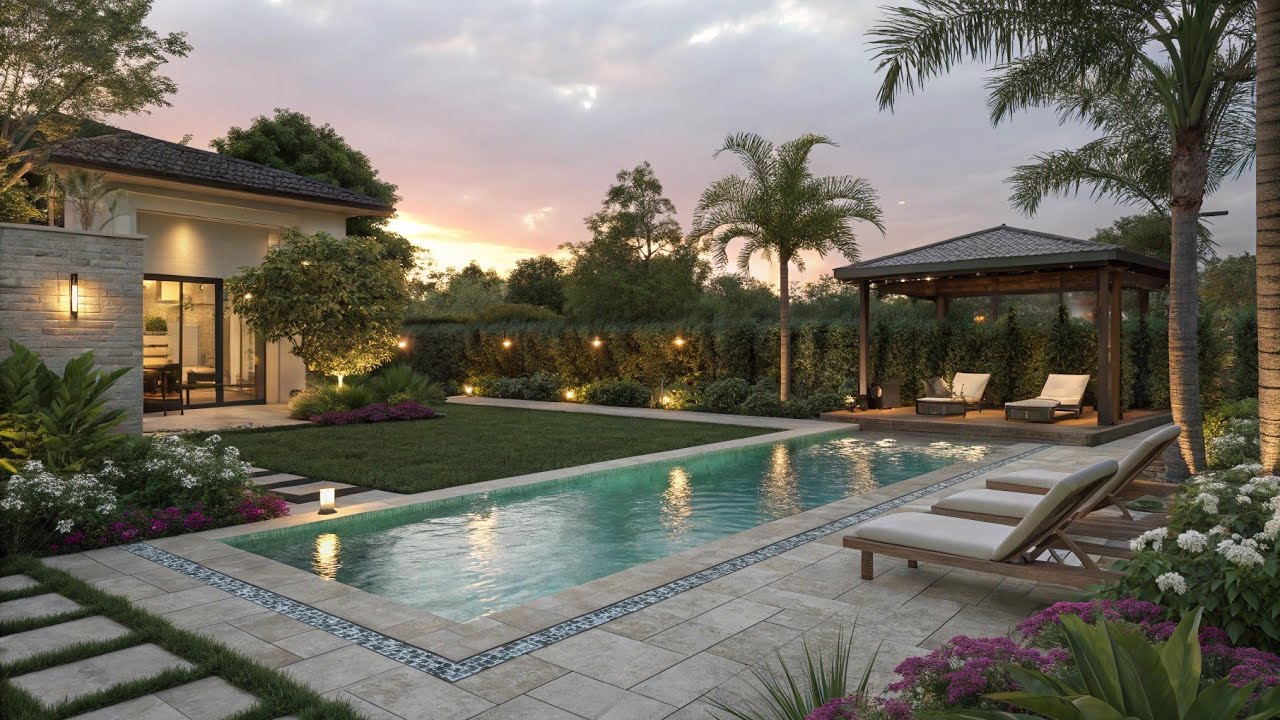 “[Scene Name Here]”(Example: Modern Kitchen, Night View Pool, Luxury Bedroom)