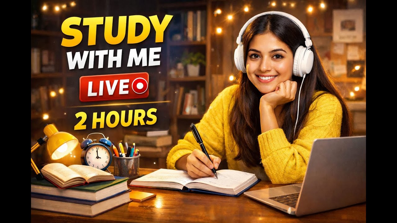 6 hours Study With me Live || No Music || "Deep Focus "Engineering