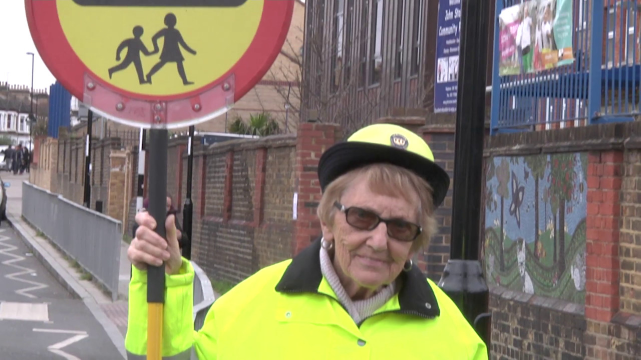 London's longest serving lollipop lady - Sheila Richards Documentary