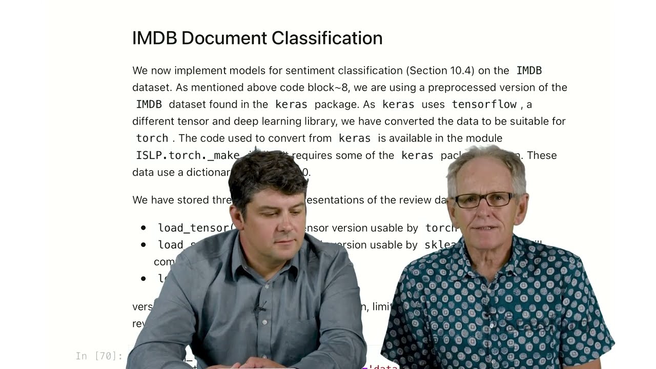 Statistical Learning: 10.Py Document Classification and Recurrent Neural Networks I 2023