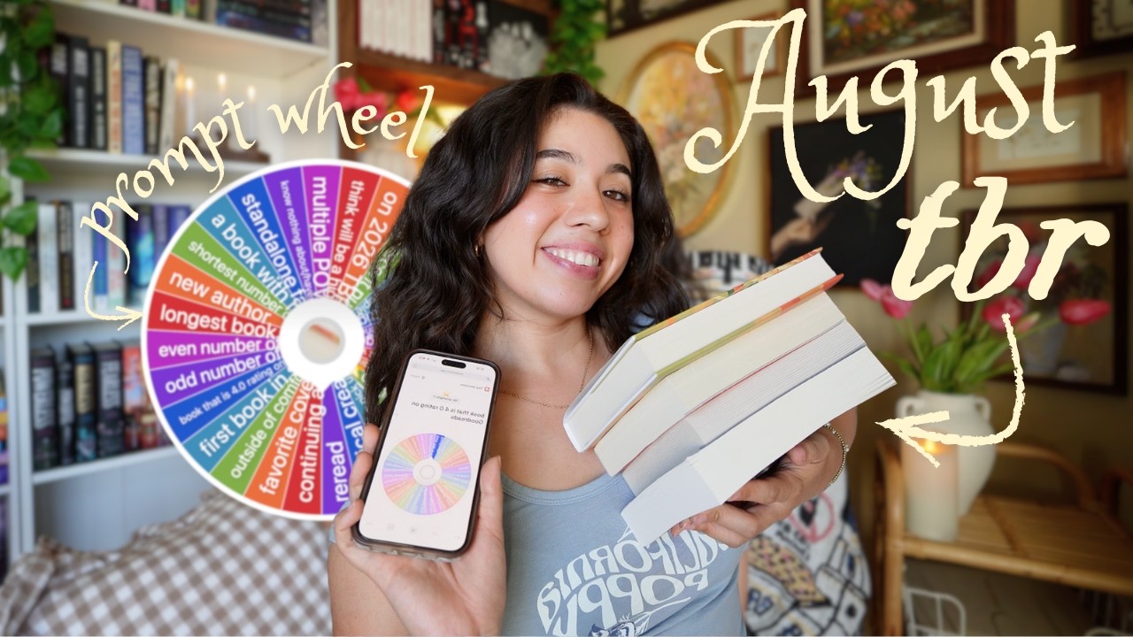Prompt wheel chooses my August TBR! ⛱️☀️(end of summer tbr!)