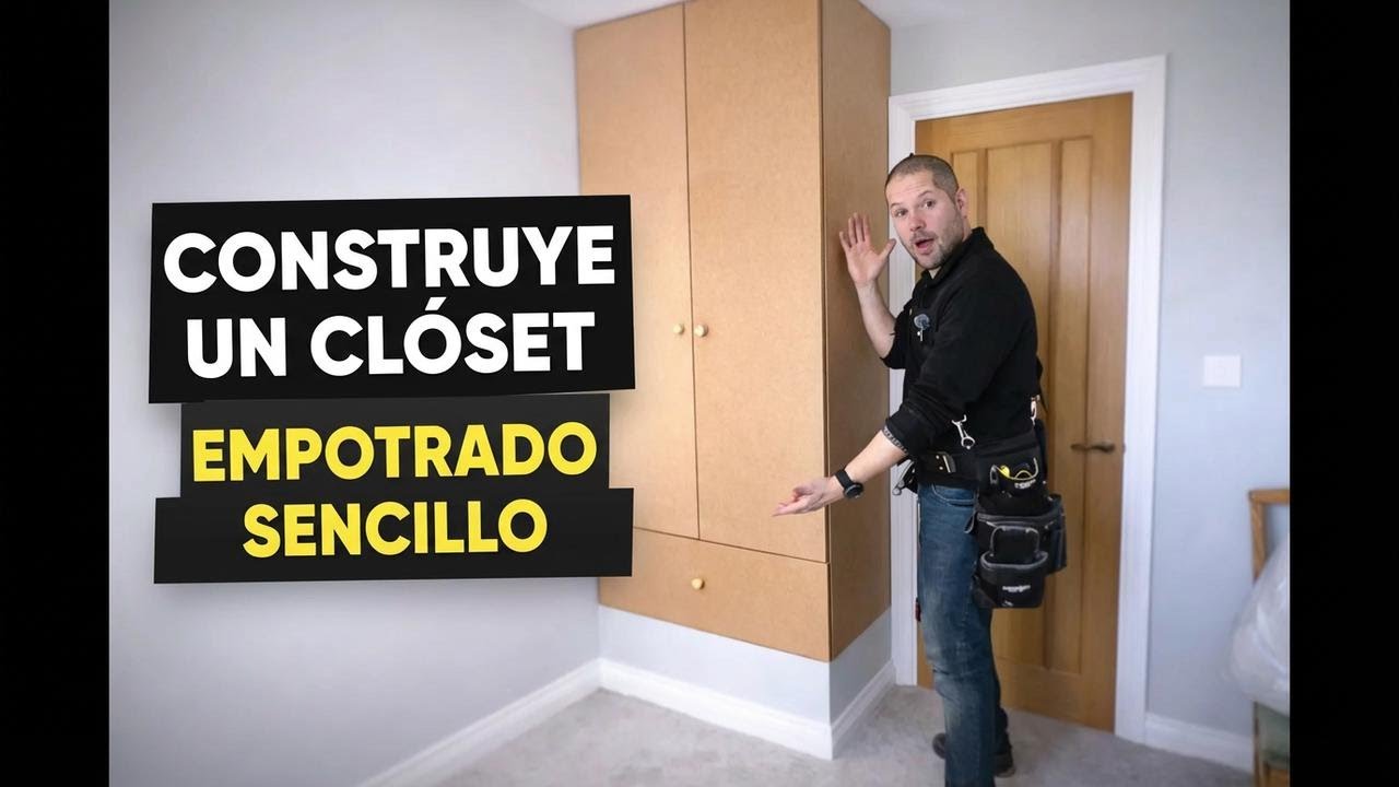 Aprende a hacer un clóset empotrado fácil y rápido