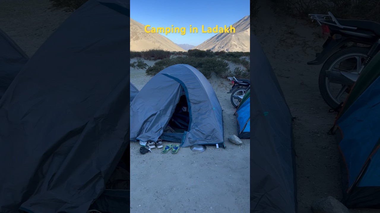 Camping in Ladakh #ladakh #lehbiketrip #biketours #travel #ladakhdairies #ladakhbike #mountains