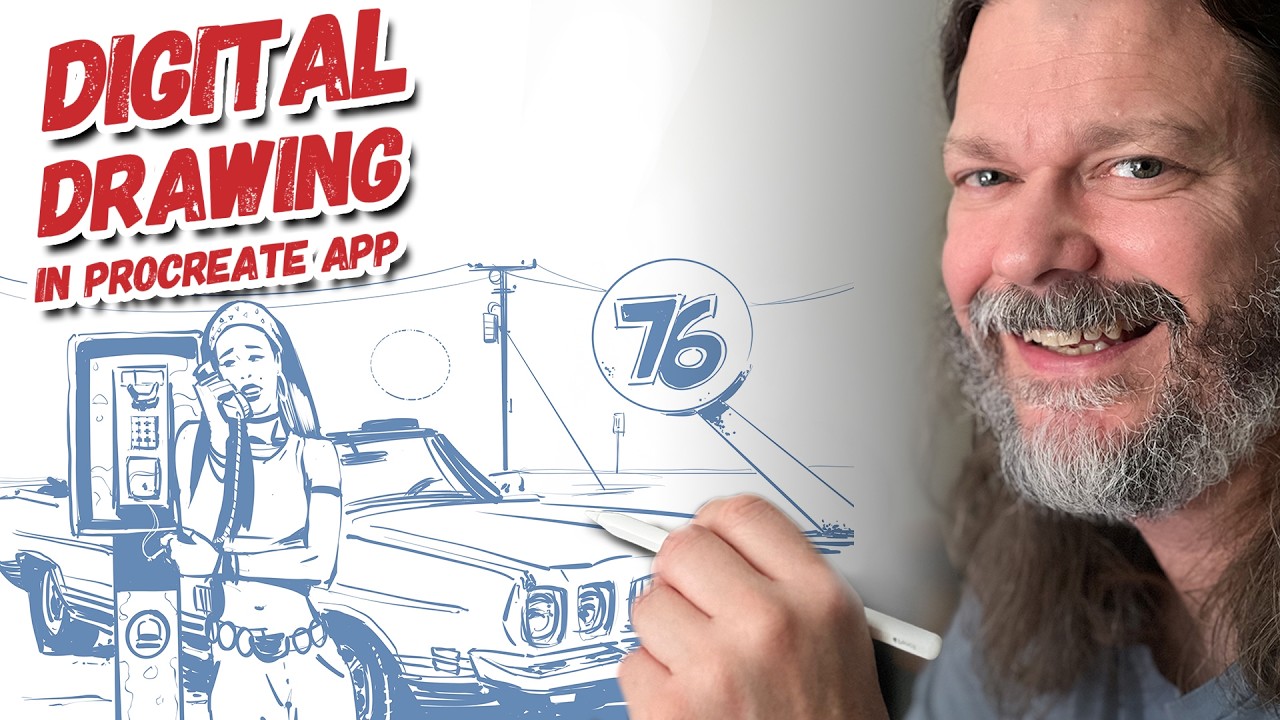 LIVE DRAWING Session in Procreate App with Liquidmethod Q&A