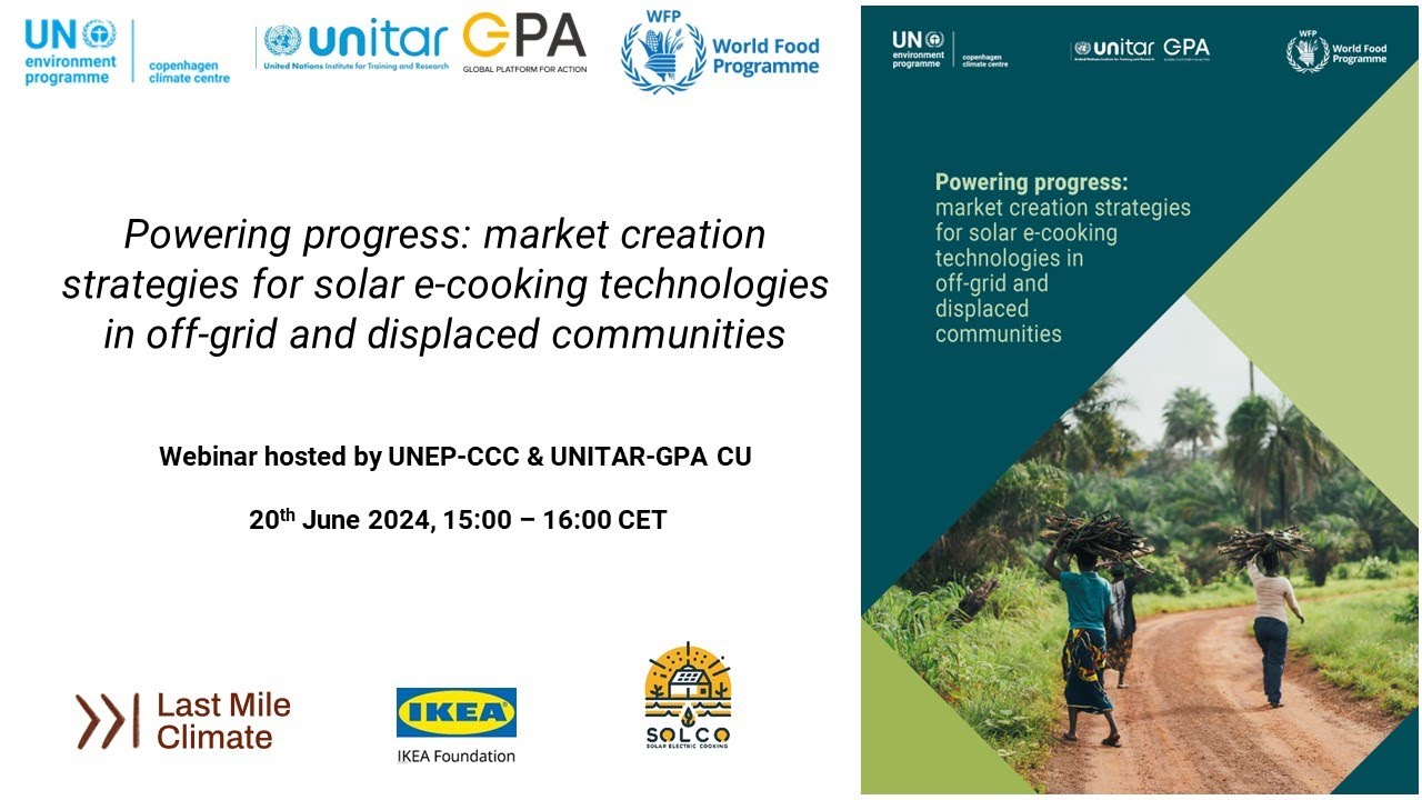 Market creation strategies for solar e-cooking technologies in off-grid and displaced communities