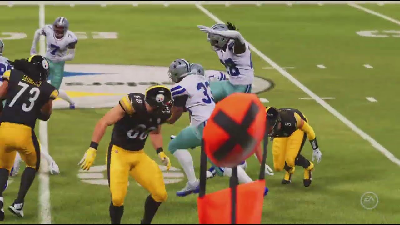 Cowboys at Steelers the OT finsher Madden 24