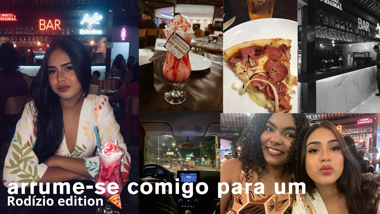 Arrume-se comigo para ir num rodízio|🍕🍹