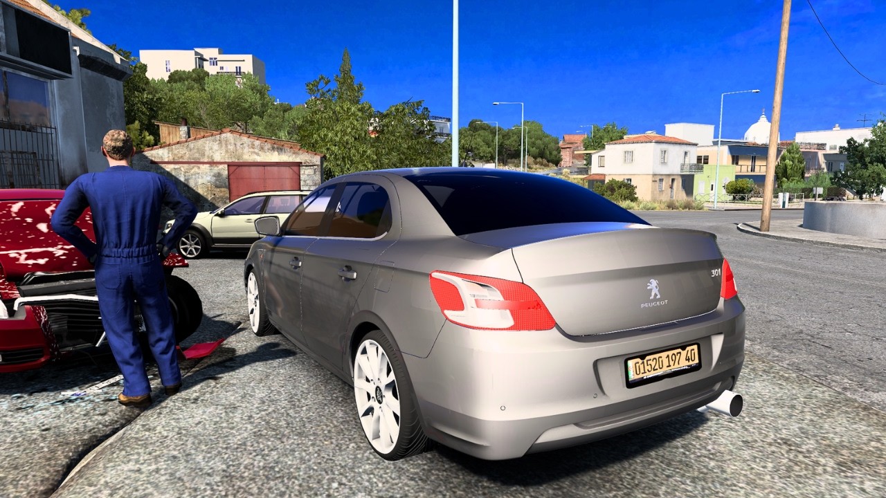 🚗 تجربة قيادة Peugeot 301 في Euro Truck Simulator 2 | مود واقعي واستعراض كامل للسيارة 🚦