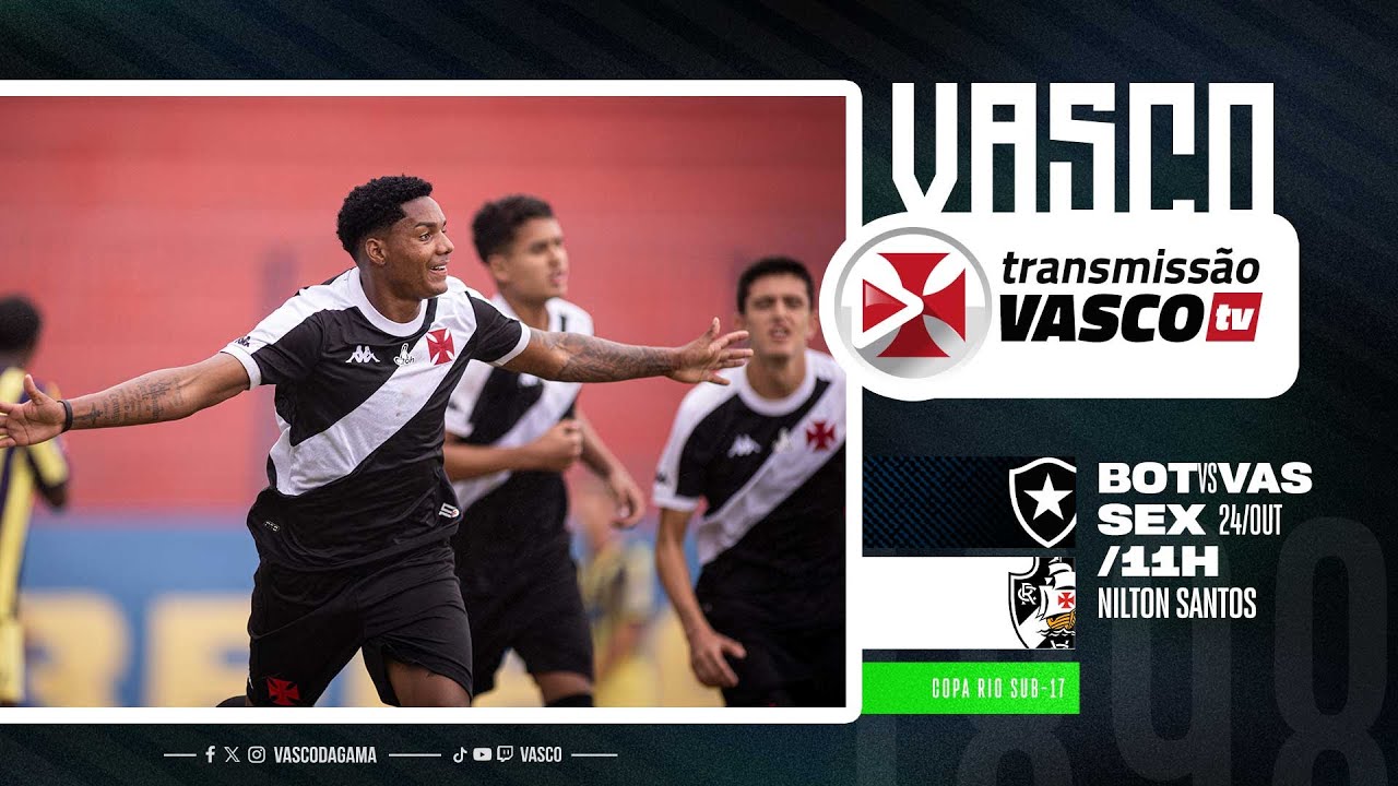AO VIVO | BOTAFOGO x VASCO |  COPA RIO SUB17 - SEMIFINAL (IDA)