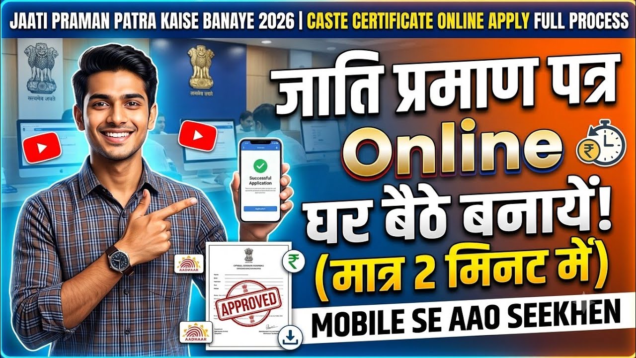 Jaati Praman Patra Kaise banaen/Caste certificate apply kaise karen/How to apply caste certificate