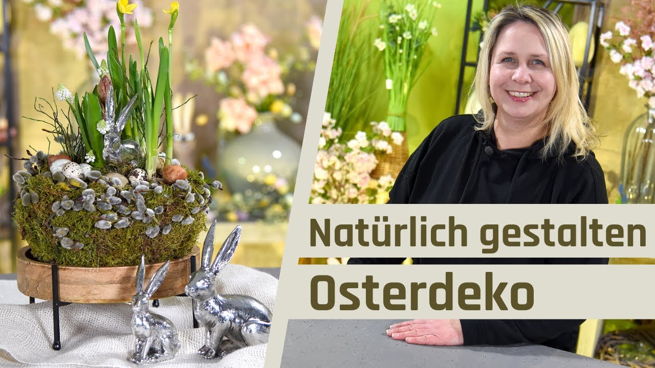 Natürliche Pflanzschale für den Frühling [Dekoration für draußen] Frühlingsdeko