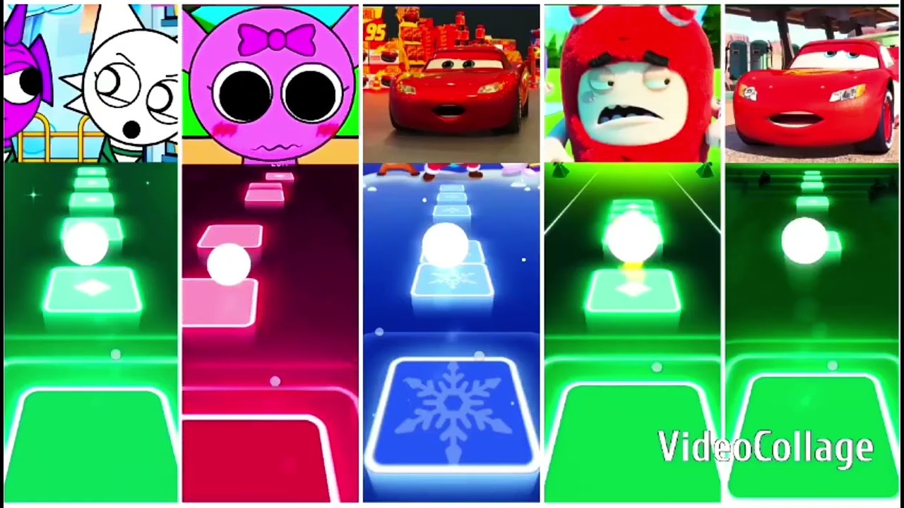McQueen & lighting McQueen & oddbods & incredibox sprunki vs gameplay tilshope song cover part -1