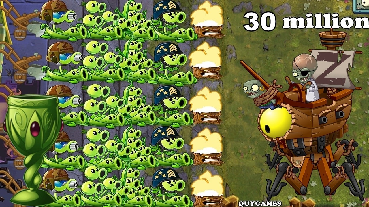 PvZ2 Arena Week 419: Blazing Knight + All Pea  vs. Zomboss