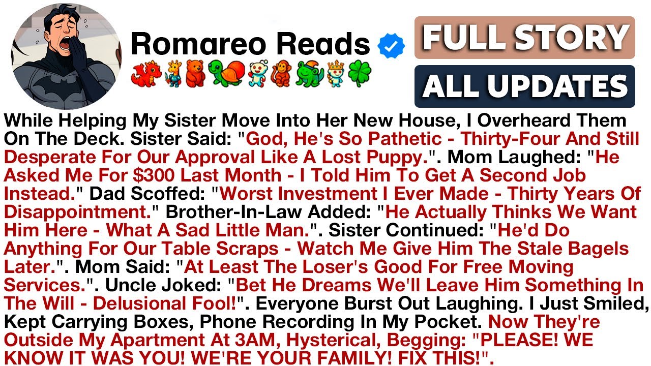 While Helping My Sister Move Into Her New House, I Overheard Them On The Deck. Sister Said: "God...