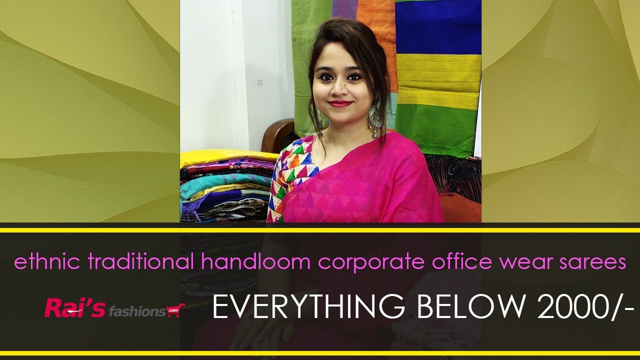 Everything Below 2000/- || Ethnic Traditional Handloom Daily Wear Sarees (28th July) - 26JP