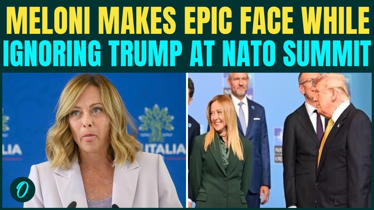 Meloni IGNORES Trump At NATO Family Photo, NATO Summit VIDEO Shows Fractured NATO Group