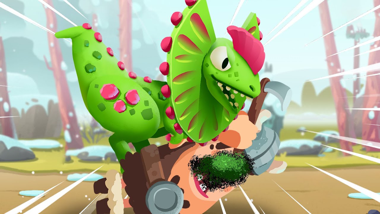 DILOPHOSAURUS SURPRISE ATTACK!!! | Dino Bash 2 - Ep3 HD