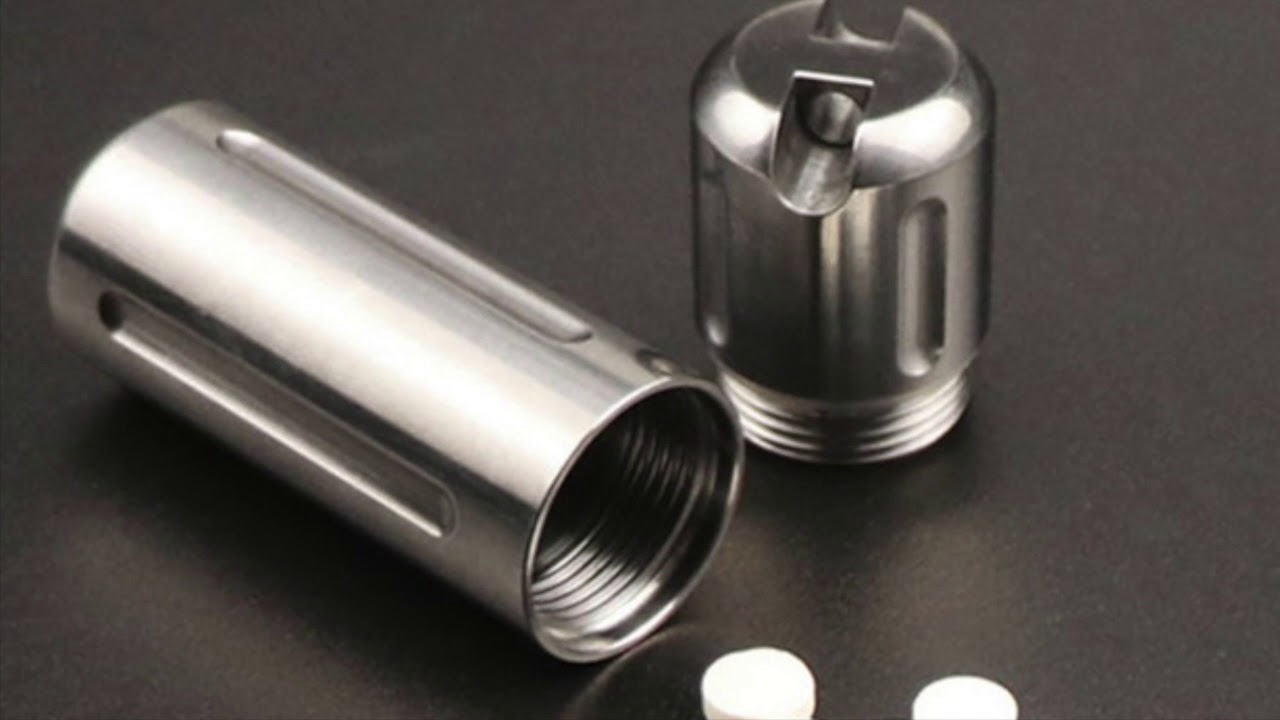 Solid Titanium Pill Case