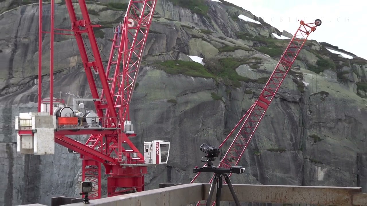 Making of - Wolffkran Kranaufbau Staumauer Grimselpass - Sommer 2021