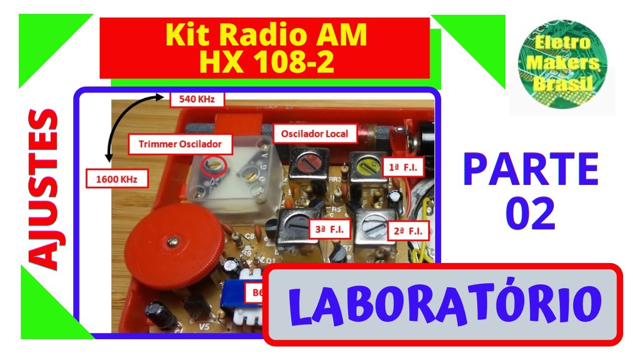 Laboratório 102 - “Kit Rádio AM HX 108-2” Calibragem do Rádio