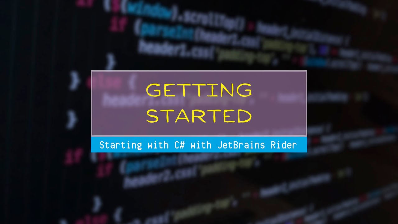 Starting C# with Rider
